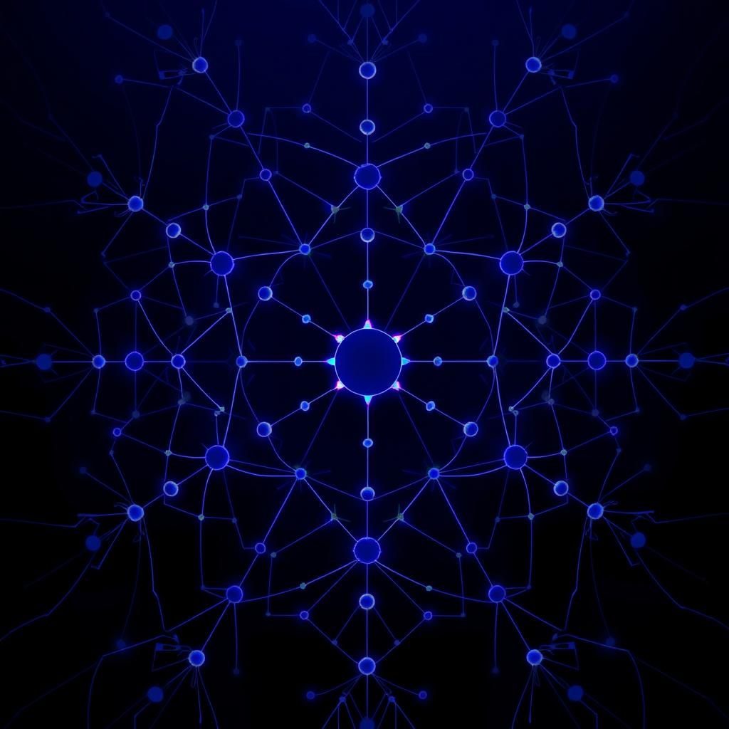 Agent Orchestration abstrakte Darstellung vernetzter KI-Agenten