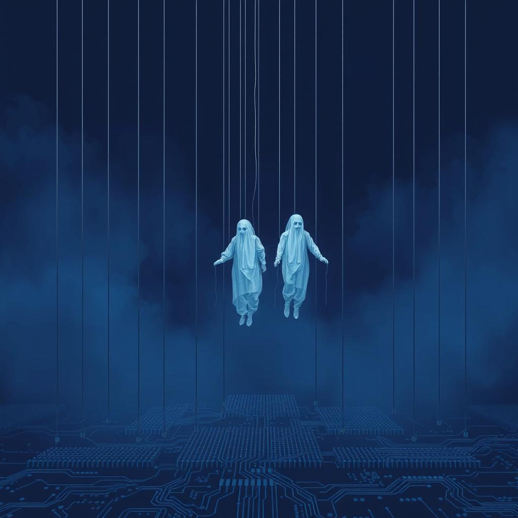 Agentic Coding und die Illusion der Kontrolle - abstrakte Darstellung