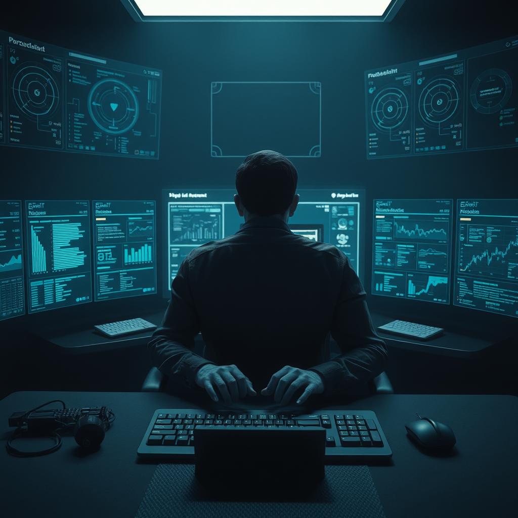 AI Agent Zielformulierung Prokrastination am Schreibtisch