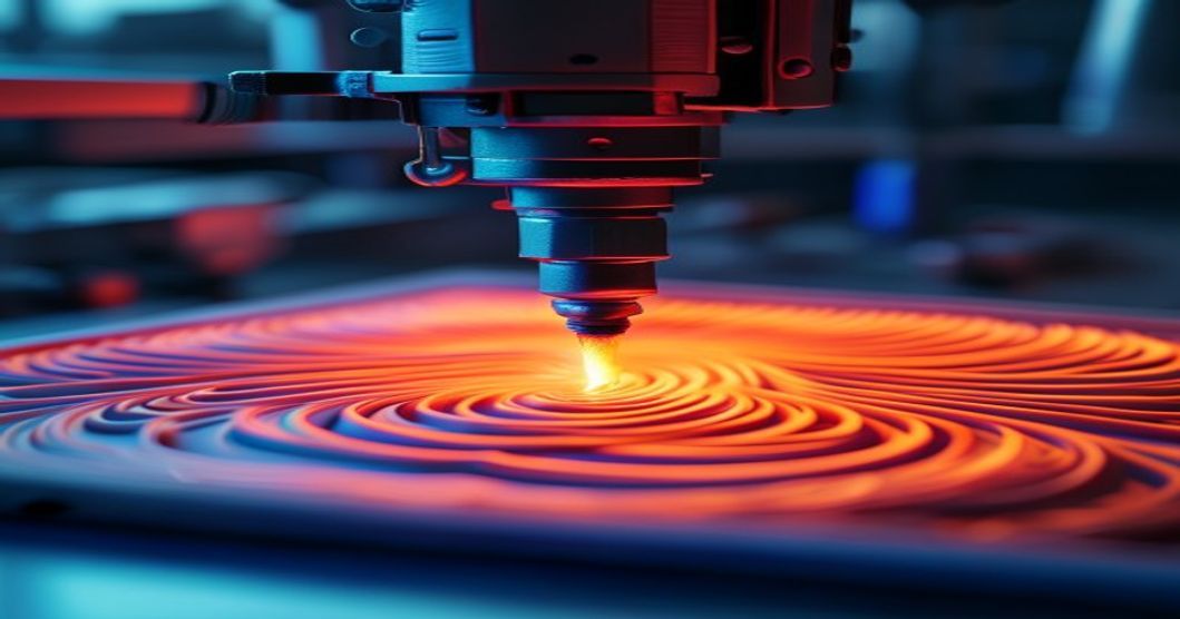 KI-generiertes 3D-Modell im Drucker